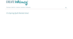 Desktop Screenshot of createwhimsy.com