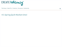 Tablet Screenshot of createwhimsy.com